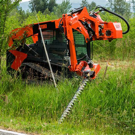 mower for front of skid steer|boom mounted mowers skid steer.